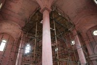 Строительство основного здания храма Преображения Господня в Коммунарке (июнь 2017)