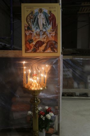 Рождественская служба в праздник Рождества Христова в Храме Преображения Господня в Коммунарке (7 января 2018)