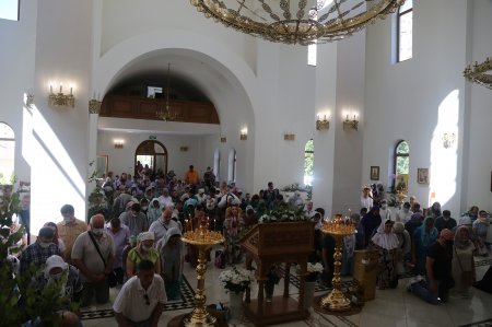 День Святой Троицы в храме Преображения Господня в Коммунарке (20 июня 2021 года).
